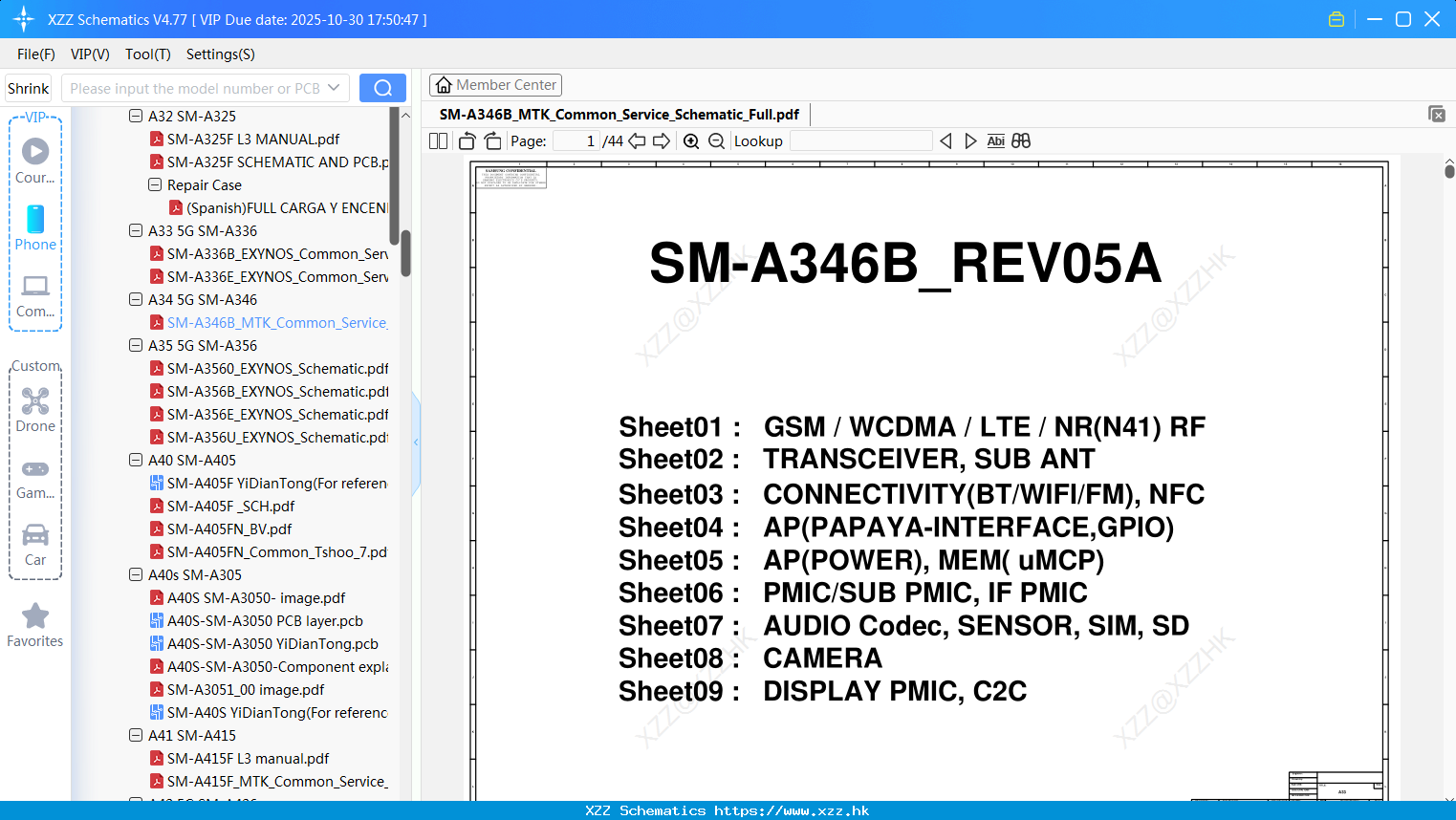 Samsung SM-A346B_MTK_Common_Service_Schematic_Full